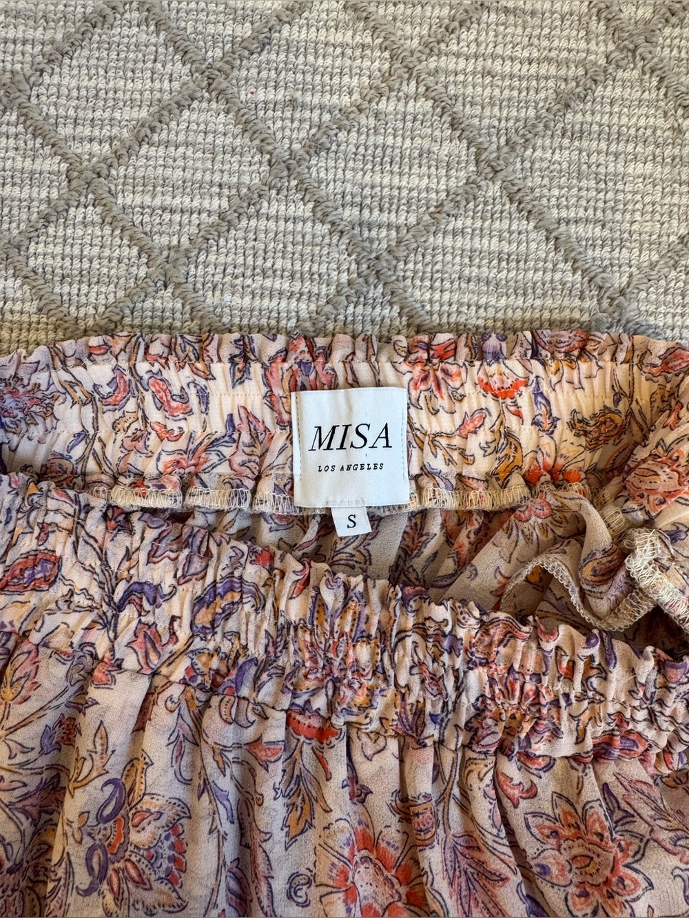 Misa Los Angeles Marion Skirt - Amouge Paisley - Picture 4 of 4